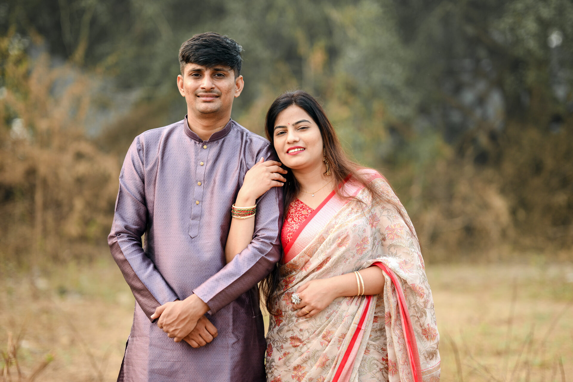 Romantic desert pre-wedding shoot couple photography in Rajasthan sand dunes