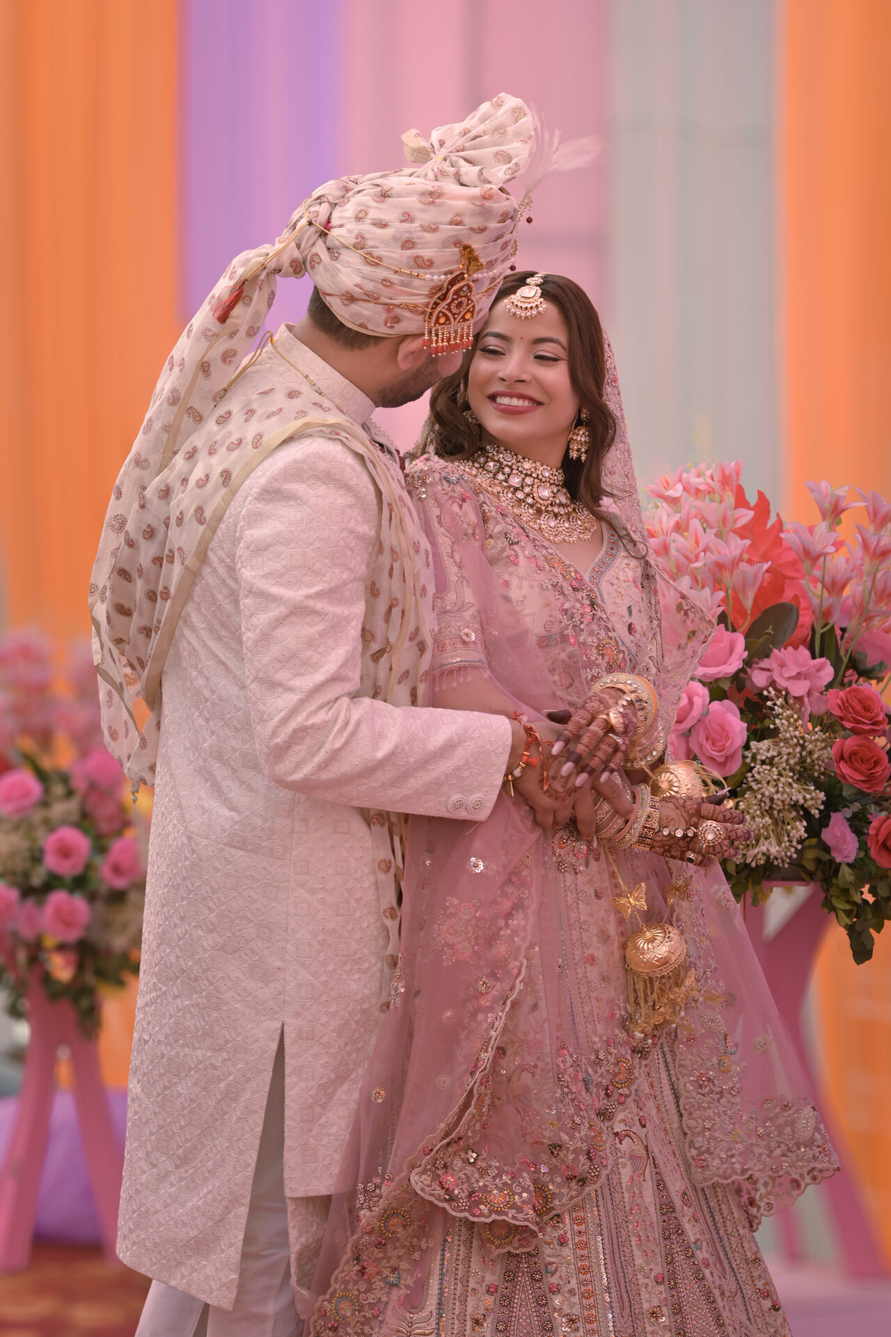 Wedding couple portrait